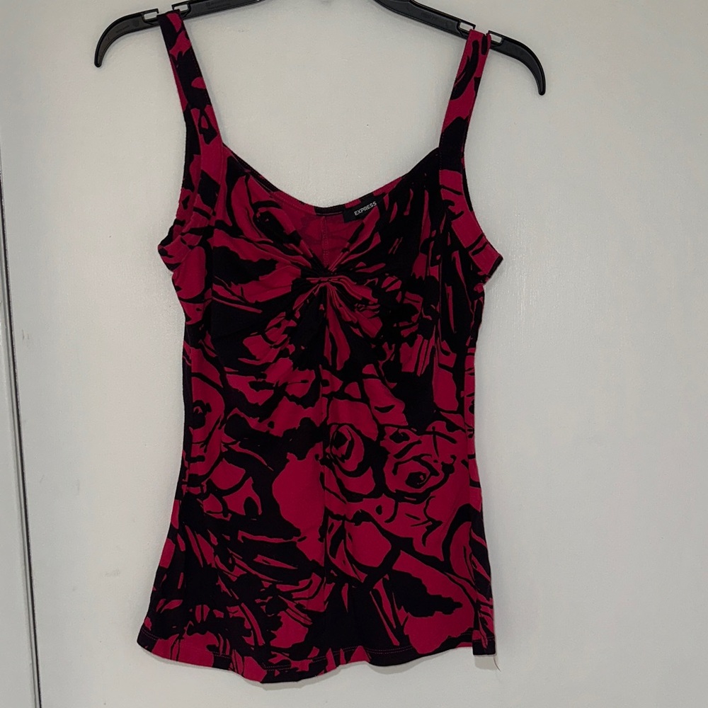 Express Black and Pink Top